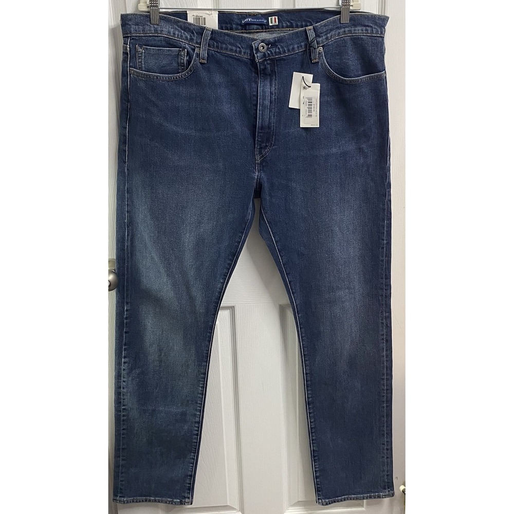 Levi's Made&Crafted 511 Slim Men Blue Italian Denim Jean Leather Patch NWT 40/34